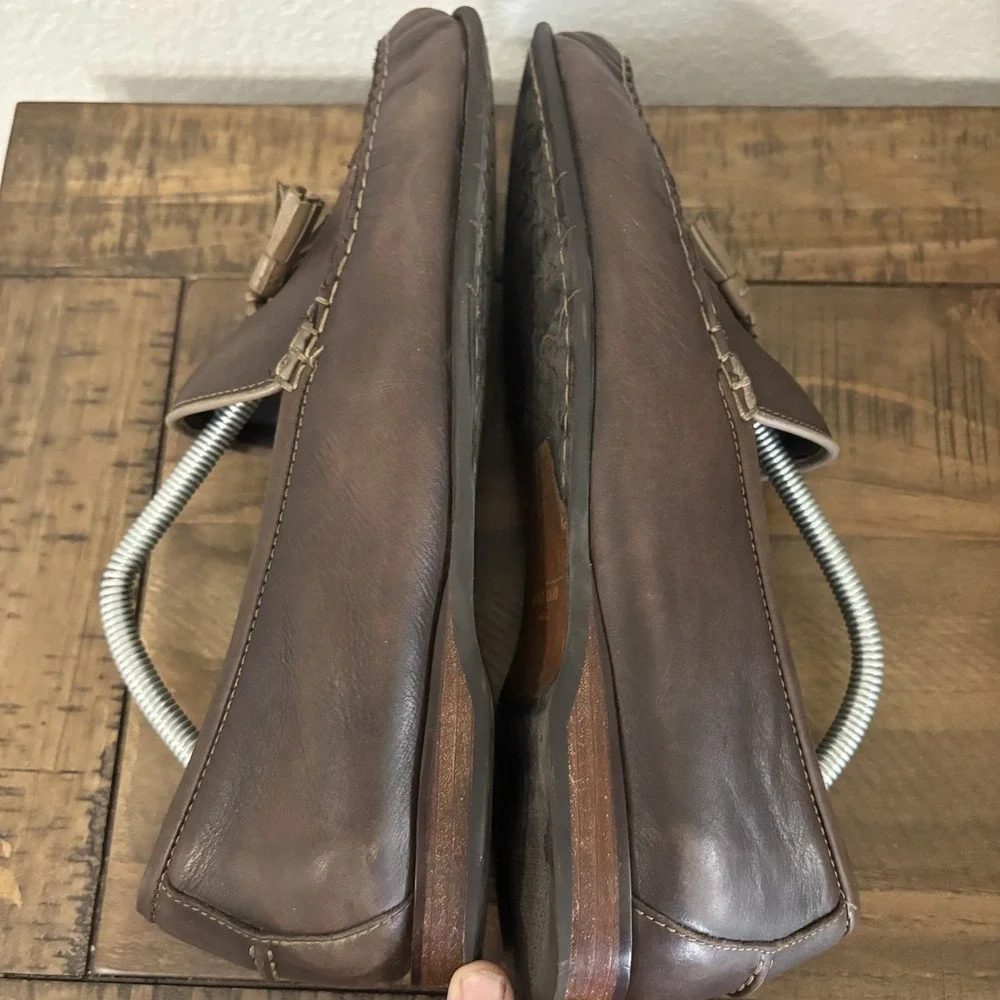 Cole Haan Hayes Tassel Loafer Driving Shoes‎ Mens 10.5 Soft Leather Brown C31211
